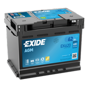 autobaterie  EXIDE  AGM 12V / 62Ah / 680A EN